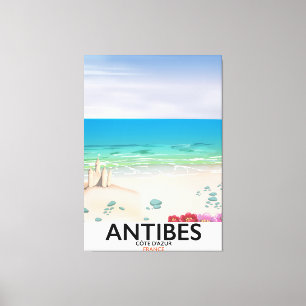 Antibes France Beach Poster Leinwanddruck