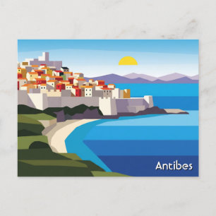 Antibes France Travel Postkarte