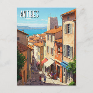 Antibes France Travel Postkarte
