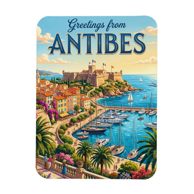 Antibes Frankreich Magnet (Vertikal)