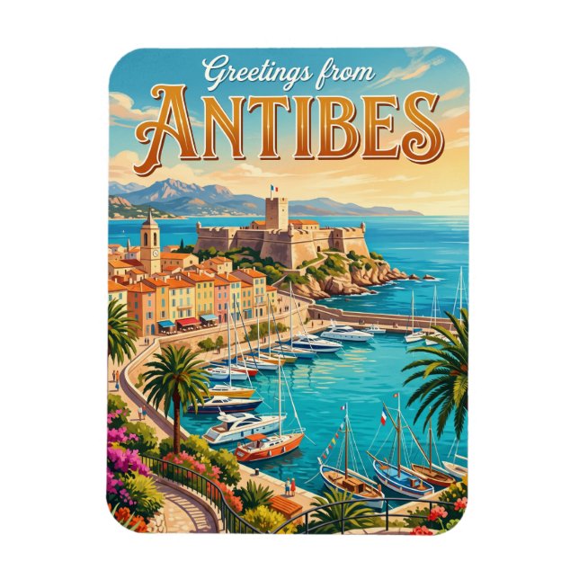 Antibes Frankreich Magnet (Vertikal)