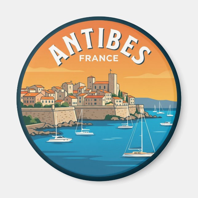 Antibes Frankreich Magnet (Vorne)
