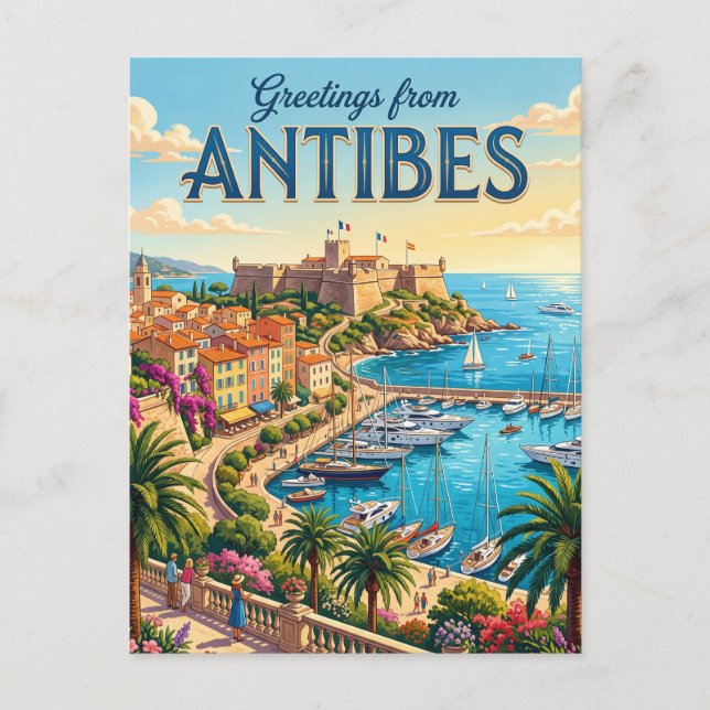 Antibes Frankreich Postkarte (Vorderseite)