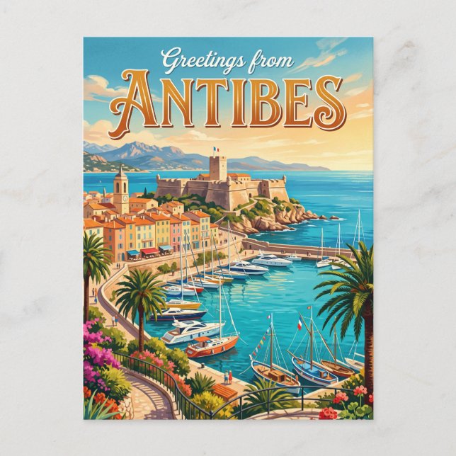Antibes Frankreich Postkarte (Vorderseite)