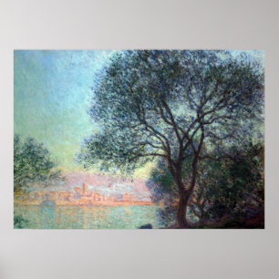 Antibes morgens durch Claude Monet Poster