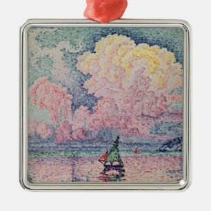 Antibes, rosa Cloud, 1916 Ornament Aus Metall