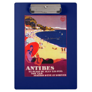 Antibes Vintag PosterEurope Klemmbrett