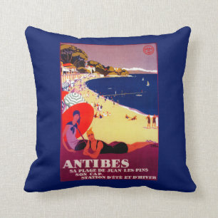 Antibes Vintages PosterEurope Kissen