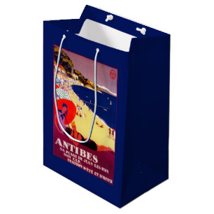 Antibes Vintages PosterEurope Mittlere Geschenktüte