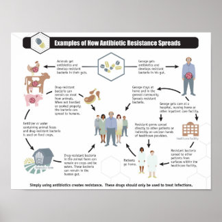 Antibiotikaresistenz Gesundheitspflegeposter Poster