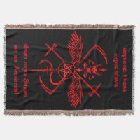 Antichrist-Symbol-Wandbehang-Tapisserie