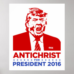 ANTICHRISTE d'ATOUT pour le PRÉSIDENT affiche 2016