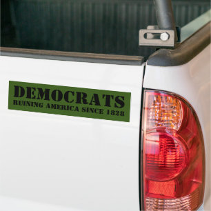 Antidemokratische politische Autoaufkleber 