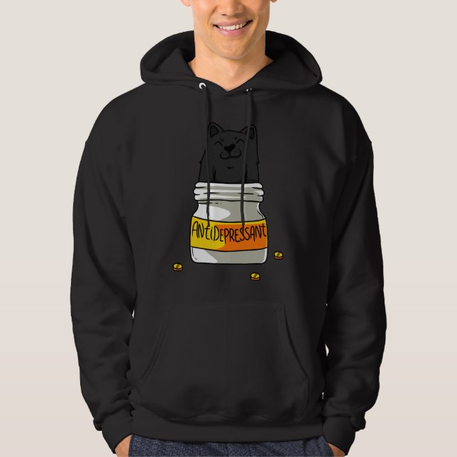 Antidepressant Cats Kitty Lover Animal Kitten Owne Hoodie (Vorderseite)
