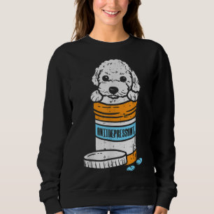 Antidepressiv Poodle Süße Tier Hund Lover Ow Sweatshirt