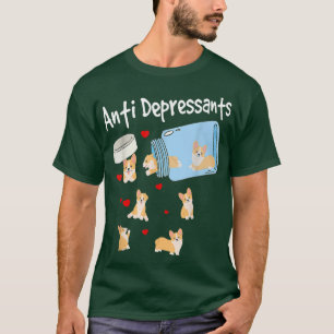 Antidepressiva Hunde Lustige Hunde Liebhaber Antid T-Shirt