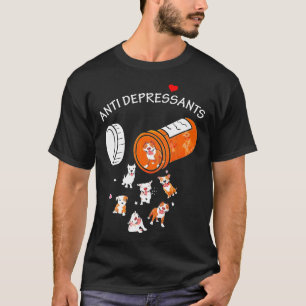 Antidepressivum Pitbull Hund Lustiges Pibull-Fan-G T-Shirt