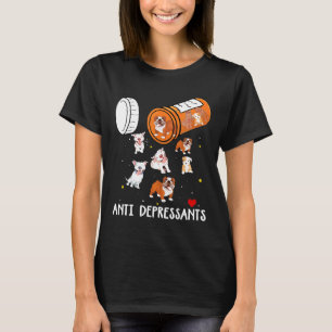 Antidepressivum Pitbull-Hund-Shirt Süße Hunde Lieb T-Shirt