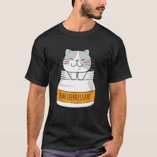 Antidepressivum - Tier Katzenliebhaber Tier Züchte T-Shirt