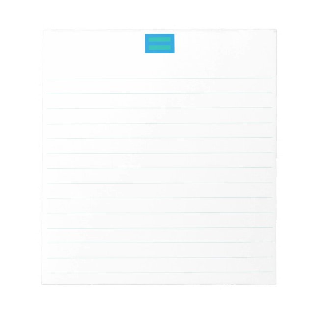 Antidiskriminierung Notepad 5.5"x6" Notizblock (Vorderseite)