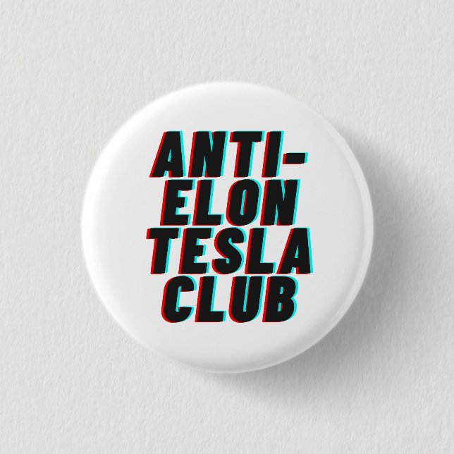 ANTIELON TESLA CLUB BUTTON (Vorderseite)