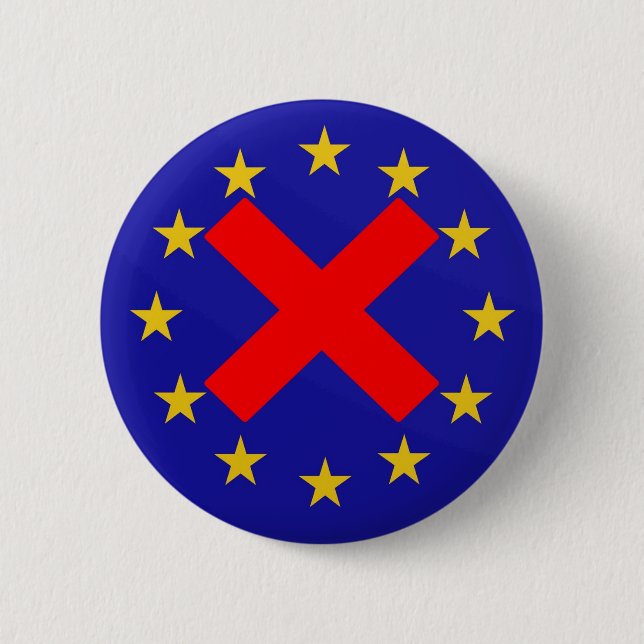 Antieuropäische Gewerkschaft Button (Vorderseite)
