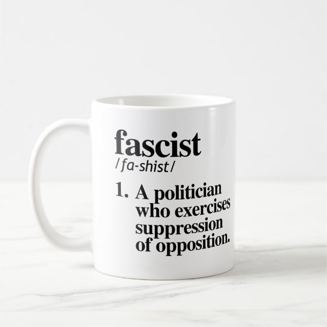 Antifaschismus Kaffeetasse (Links)