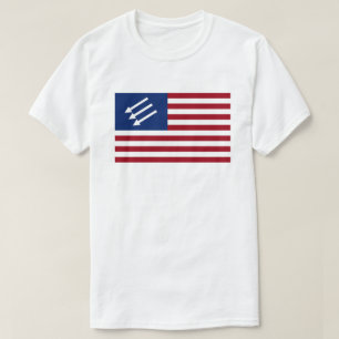 Antifaschistische amerikanische Flagge T-Shirt