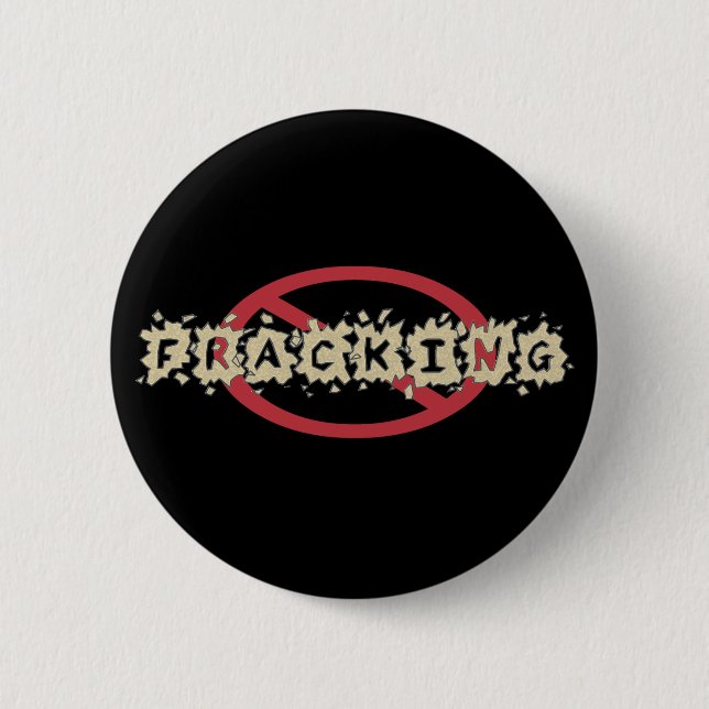 AntiFracking Knopf Button (Vorderseite)