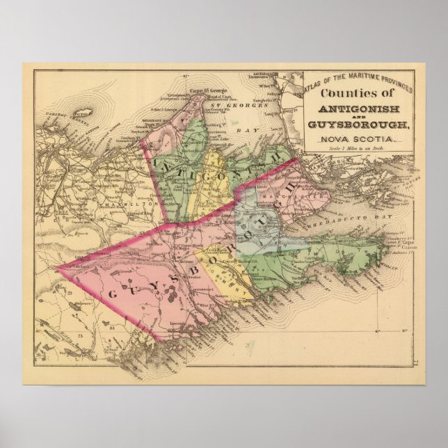 Antigonisch, Guysborough-Landkreise, NS Poster (Vorne)