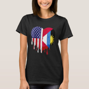 Antigua American Patriot Grown Country Melting Hea T-Shirt