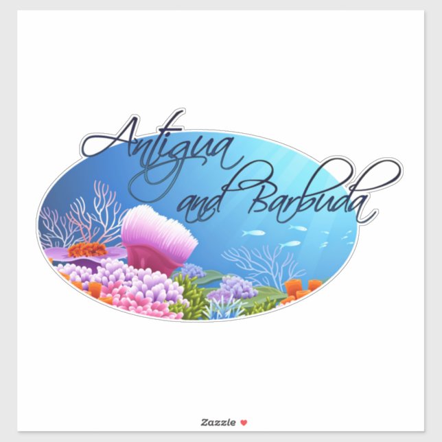 Antigua & Barbuda decal Aufkleber (Blatt)