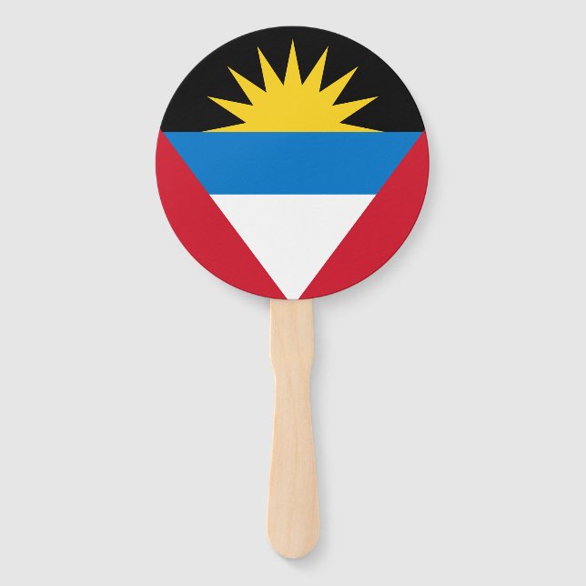 Antigua & Barbuda Fans-Set Fächer (Rückseite)