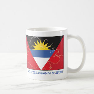 ANTIGUA BARBUDA FLAG-Schrift Maßgeschneidert White Kaffeetasse