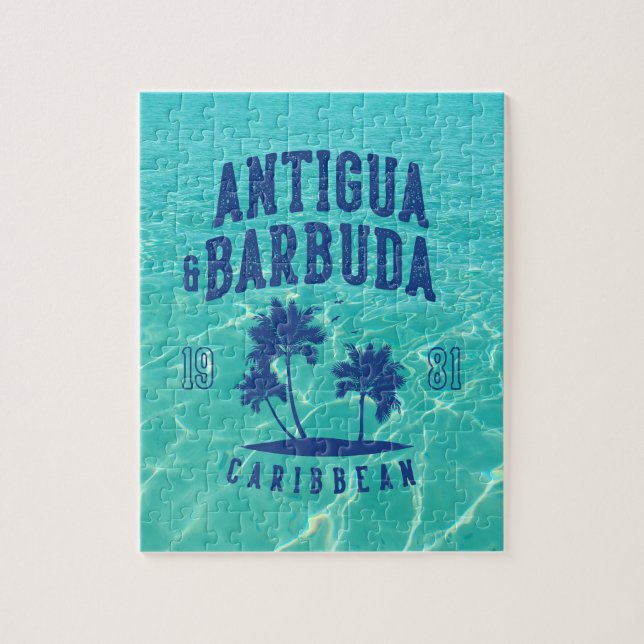Antigua & Barbuda Karibische Palme (Vertikal)
