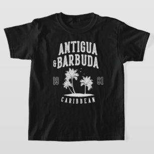 Antigua & Barbuda Karibische Palme Kinder T-Shirt