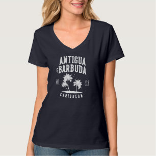 Antigua & Barbuda Karibische Palme T-Shirt