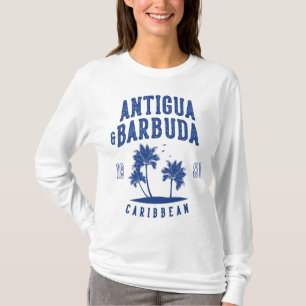 Antigua & Barbuda Karibische Palme T-Shirt