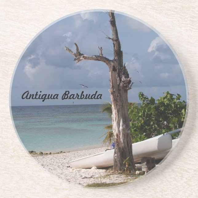Antigua Barbuda Serie - Long Bay Beach Untersetzer (Vorne)