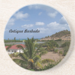Antigua Barbuda Serie - Zuhause mit View Untersetz Getränkeuntersetzer