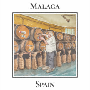 Antigua Casa de Guardia, Weinbar, Malaga Spanien Aufkleber