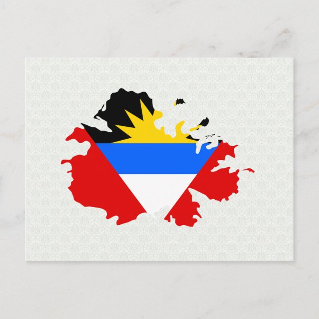 Antigua Flag Karte (Vorderseite)
