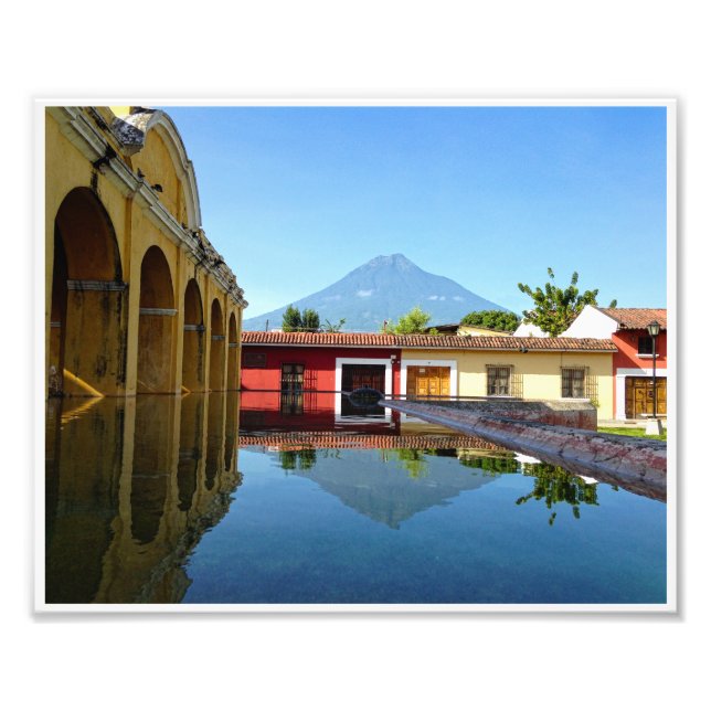 Antigua, GT-Tanque La Unión avec photo frontière (Devant)