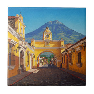 Antigua Guatemala Travel Fliese
