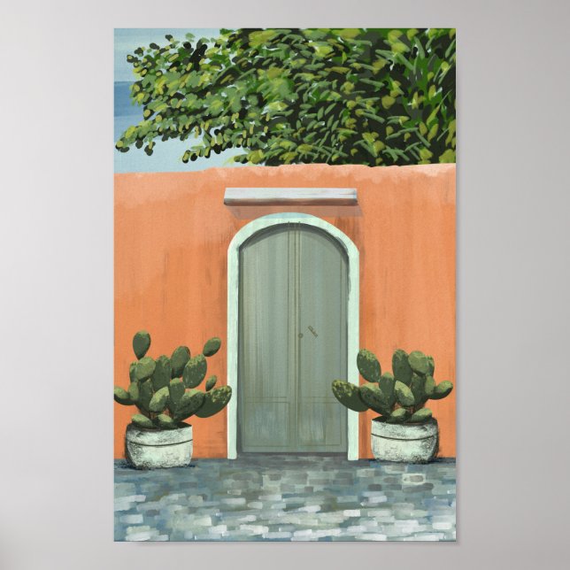 Antigua Guatemala Vintage Reiseplakat Poster (Vorne)