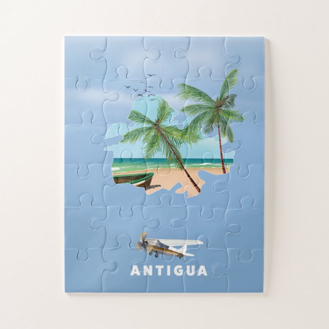 Antigua Illustriertes Reiseplakat (Vertikal)