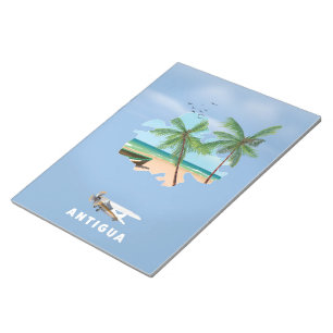 Antigua Illustriertes Reiseplakat Notizblock