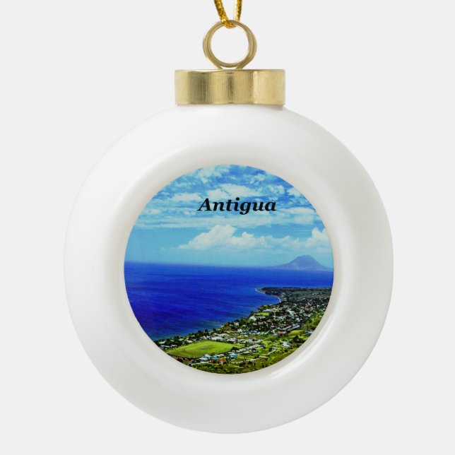 Antigua Keramik Kugel-Ornament (Vorderseite)