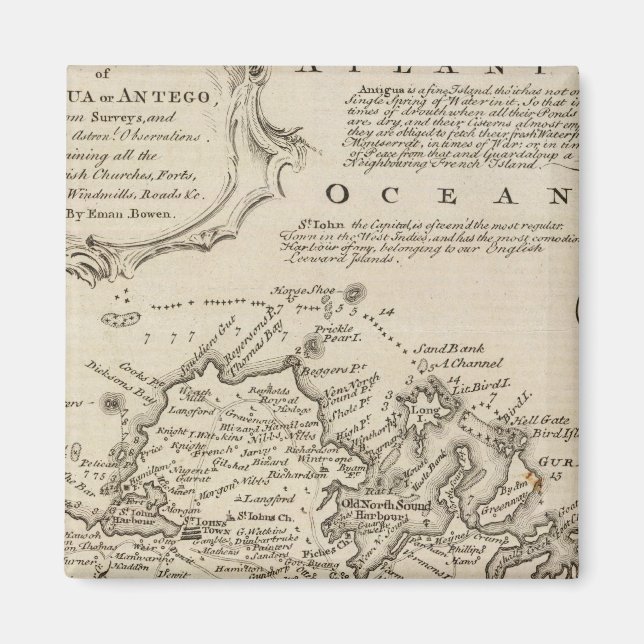 Antigua oder Antego Magnet (Vorne)