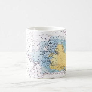 Antigua-Schifffahrtskarte-Mug Kaffeetasse